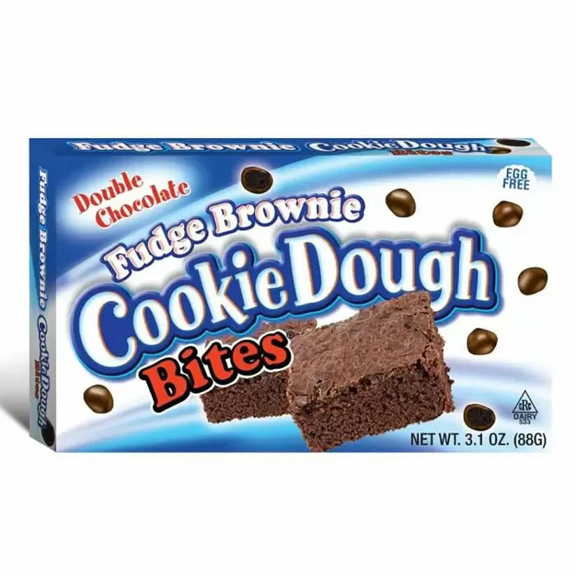 BB 14/03/26 - Cookie Dough Bites Chocolate Fudge Brownie Box 88g